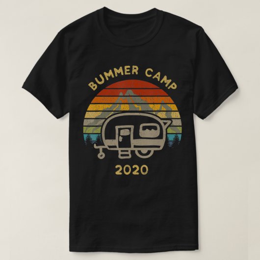 Bummer Camp 2020 Retro T-shirt (Design voorkant)
