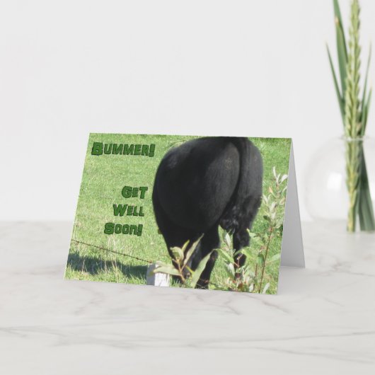 Bummer-Get Well Soon Kaart (Voorkant)