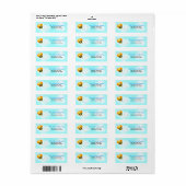 Bummerbare bijen PRINTABLE ADRESETIKETTEN Etiket (Full Sheet)