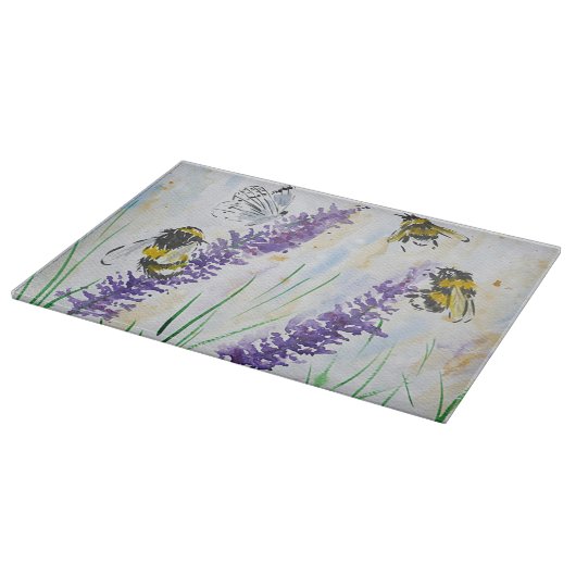 Bummerbijen en lavendel snijplank (Hoek)