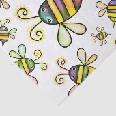 Bummerende borstelbijen tissuepapier (Detail)