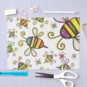 Bummerende borstelbijen tissuepapier (Craft)