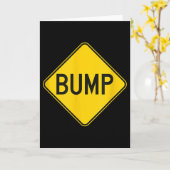 Bump Ahead Mother To Be Cute New Moms Women  Kaart (Gele Bloem)