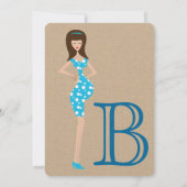 Bump Baby Boy Shower Invitations Kaart (Achterkant)