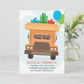 Bump Bump Kind verjaardagsfeestje Uitnodiging (Staand voorkant)