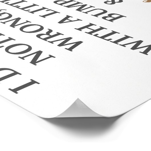 Bump en Grind Kitchen Pun Wall Art Poster (Hoek)