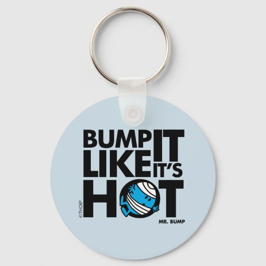 Bump het alsof het hete versie 1 is sleutelhanger (Voorkant)