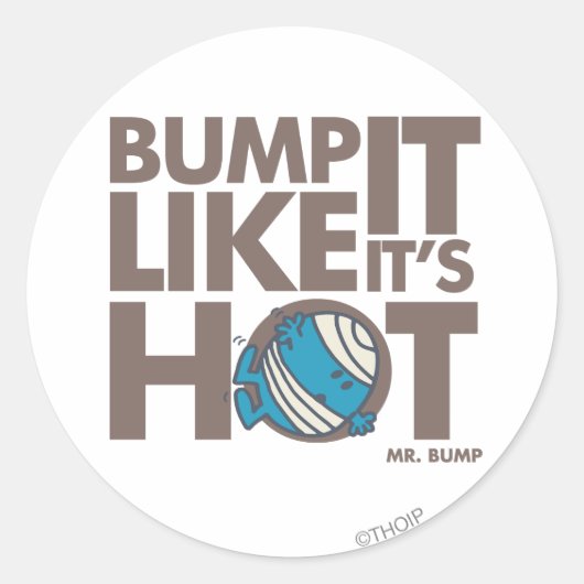 Bump het alsof het hete versie 2 is ronde sticker (Voorkant)