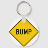 Bump Highway Sign (Word) Sleutelhanger (Voorkant)