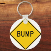 Bump Highway Sign (Word) Sleutelhanger (Voorkant)