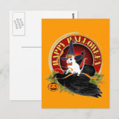 Bump in the Night White Mouse Briefkaart (Voorkant / Achterkant)