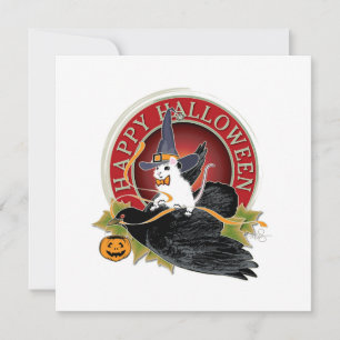 Bump In The Night Witte Muis Holloween Groet