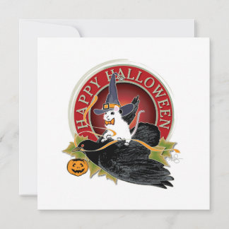 Bump In The Night Witte Muis Holloween Groet