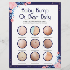 Bump of beer Belly (baby) Briefhoofd
