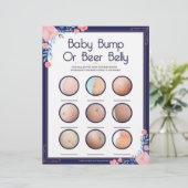 Bump of beer Belly (baby) Briefhoofd (Staand voorkant)