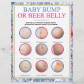 Bump of beer Belly (baby) Briefhoofd (Voorkant)