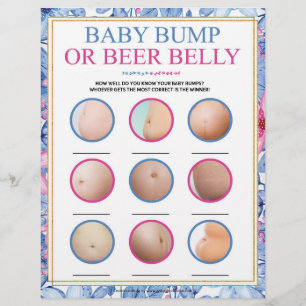 Bump of beer Belly (baby) Briefhoofd