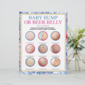 Bump of beer Belly (baby) Briefhoofd (Staand voorkant)