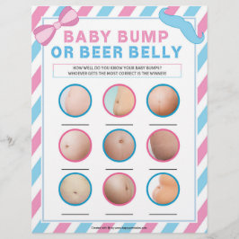 Bump of beer Belly (baby verrassend) Briefhoofd