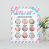 Bump of beer Belly (baby verrassend) Briefhoofd (Staand voorkant)