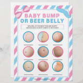 Bump of beer Belly (baby verrassend) Briefhoofd (Voorkant / Achterkant)