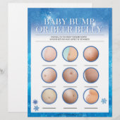 Bump of beer Belly [Sneeuwblauw] Briefhoofd (Voorkant / Achterkant)