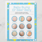 Bump of beer buik [Sterrennacht blauw] Briefhoofd (Voorkant / Achterkant)