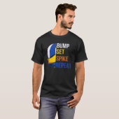 Bump Set Spike Herhaal Volleybal T-shirt (Voorkant volledig)