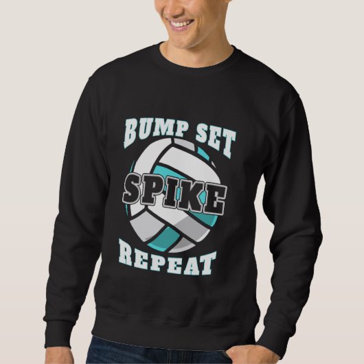 Bump Set Spike Herhaling Volleyball Trui (Voorkant)