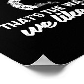 Bump Set Spike it Funny Volleyball Player Poster (Hoek)