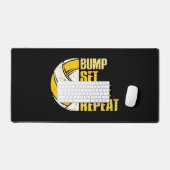 Bump Set Spike Repat Volleyball Funny Bureaumat (Keyboard & Muis)