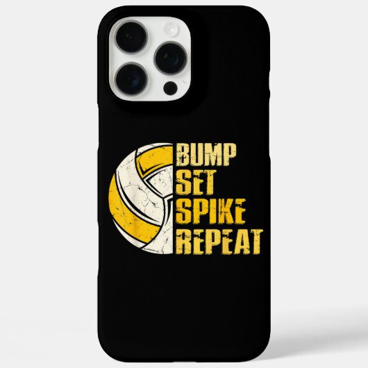 Bump Set Spike Repat Volleyball Funny Case-Mate iPhone Case (Achterkant)