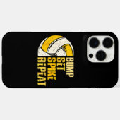 Bump Set Spike Repat Volleyball Funny Case-Mate iPhone Case (Achterkant (horizontaal))
