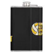 Bump Set Spike Repat Volleyball Funny Heupfles (Achterkant)