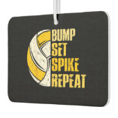Bump Set Spike Repat Volleyball Funny Luchtverfrisser (Links)