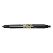 Bump Set Spike Repat Volleyball Funny Zwarte Inkt Pen (Achterkant)