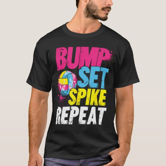 Bump Set Spike Repeat T-shirt (Voorkant)
