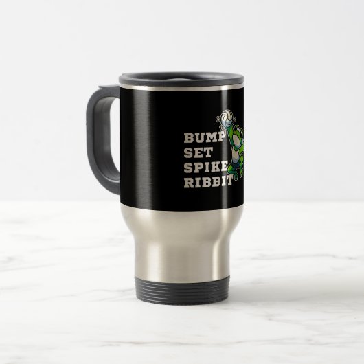 Bump, Set, Spike, Ribbit Reisbeker (Voorkant links)