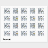 Bump Set Spike Vierkante Sticker (Vel)