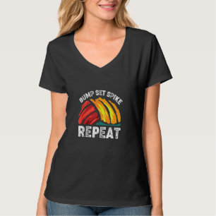 Bump Set Spike Volleybal T Shirten Volleybal Liefd T-shirt