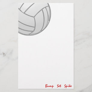 Bump Set Spike Volleyball Briefpapier
