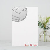 Bump Set Spike Volleyball Briefpapier (Staand voorkant)