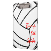 Bump Set Spike Volleyball Cell Patroon Klembord (Links)