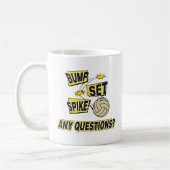 Bump Set Spike Volleyball Gift Koffiemok (Links)