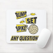 Bump Set Spike Volleyball Gift Muismat (Met muis)