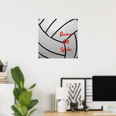 Bump Set Spike Volleyball Mantra Poster (Thuiskantoor)