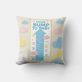 Bump to Baby Growth-reiskaart Kussen