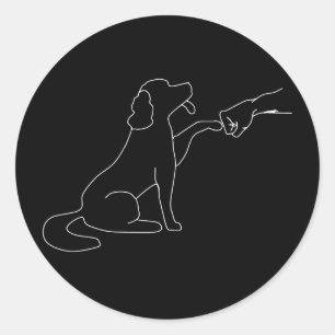 Bump voor honden, hondenliefhebbers Gift Ronde Sticker