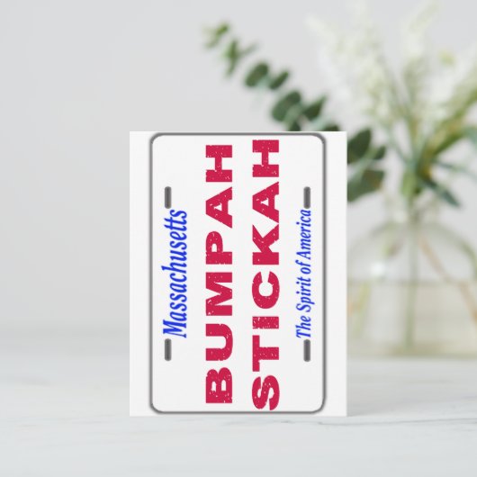 Bumpah Stickah Briefkaart (Staand voorkant)