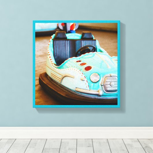 Bumper auto pretpark canvas (Insitu (Houten vloer))